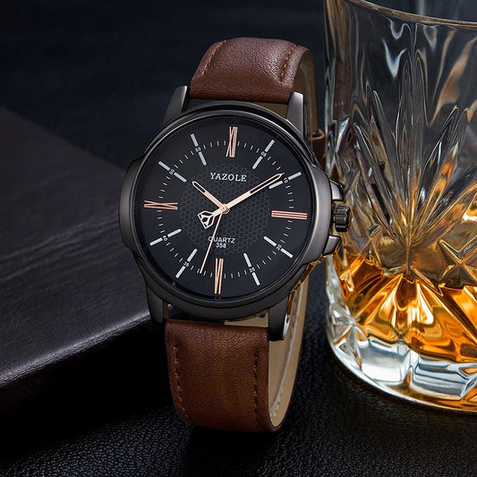 Reloj Yazole Ref: 765 Café/Negro