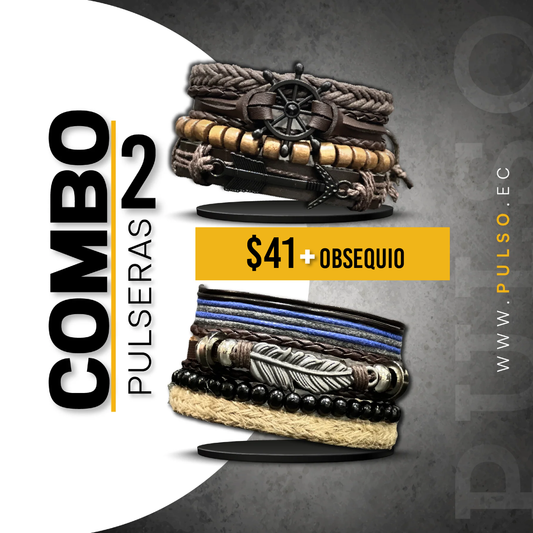 COMBO 1613: 2 PULSERAS X $41.00