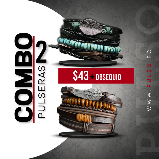 COMBO 1636: 2 PULSERAS X $43.00