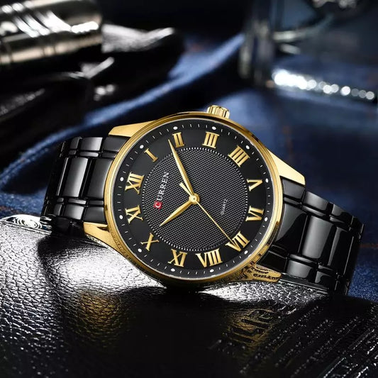 Reloj Curren 750 Negro/Dorado