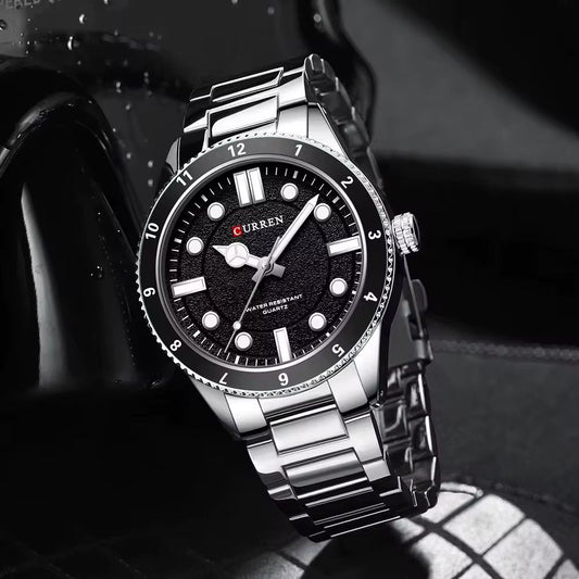 Reloj Curren Ref. 864 Plata/Negro
