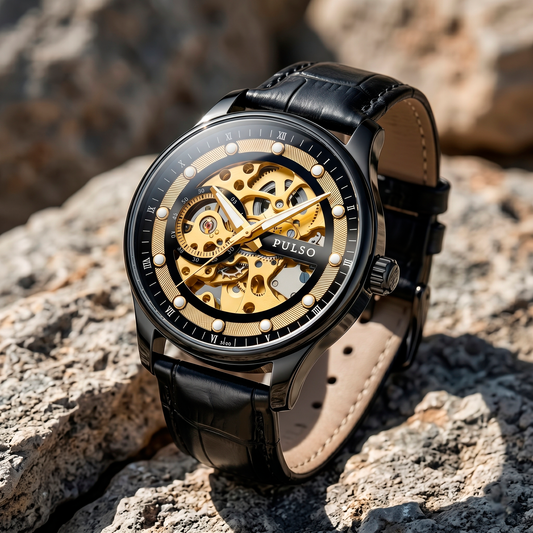 Reloj PULSO Negro/Dorado Ref. 2908