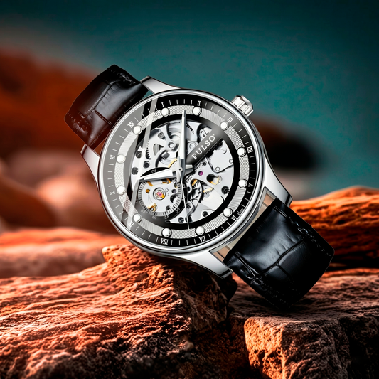 Reloj PULSO Ref. 2908 Negro/Plateado