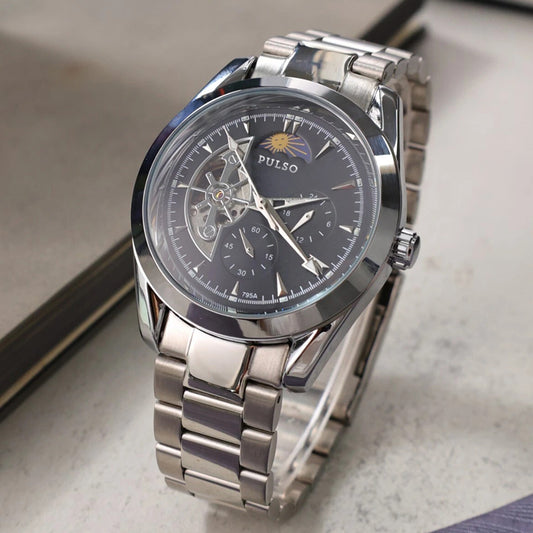 Reloj PULSO Ref. 2917 Plata/Negro