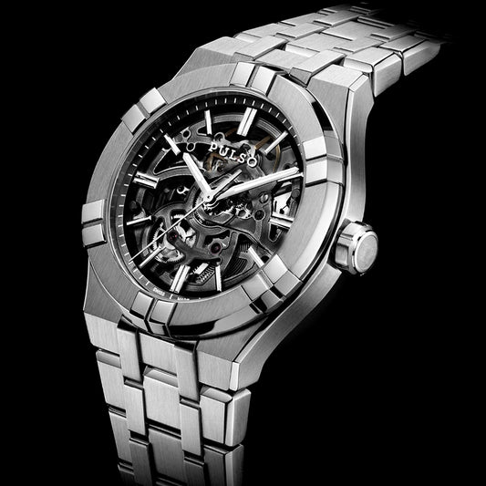 Reloj PULSO Ref. 2915 Plata/Negro