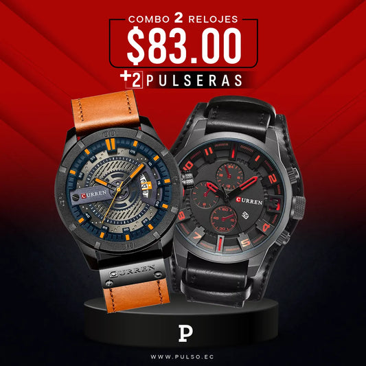 COMBO 422: 2 RELOJES X $83.00