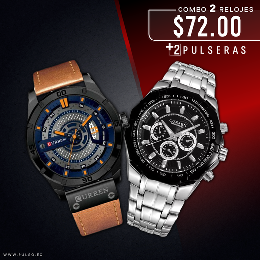 COMBO 427: 2 RELOJES X 72.00