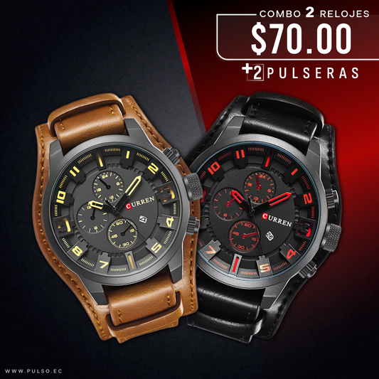 COMBO 431: 2 RELOJES X $70.00