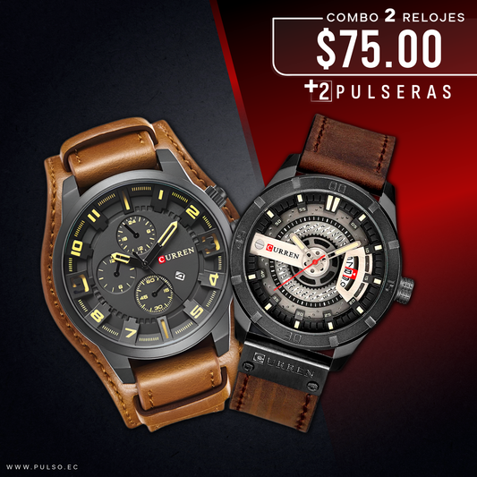 COMBO 433: 2 RELOJES X $75.00