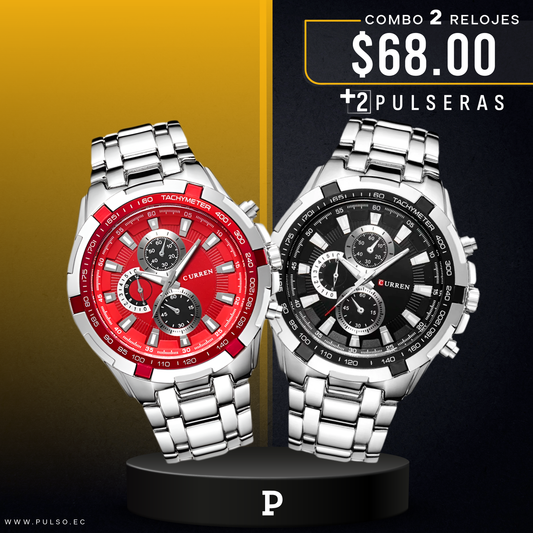 COMBO 440: 2 RELOJES X $68.00