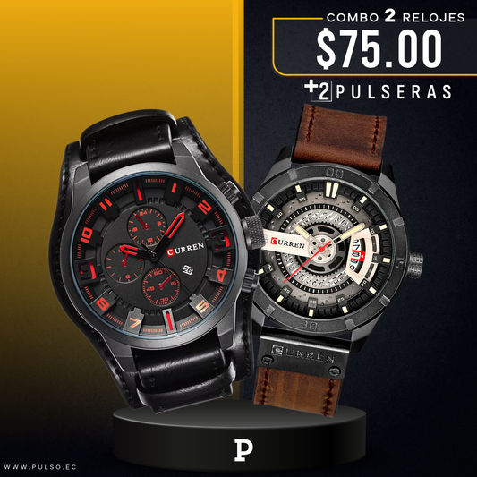 COMBO 443: 2 RELOJES X $75.00