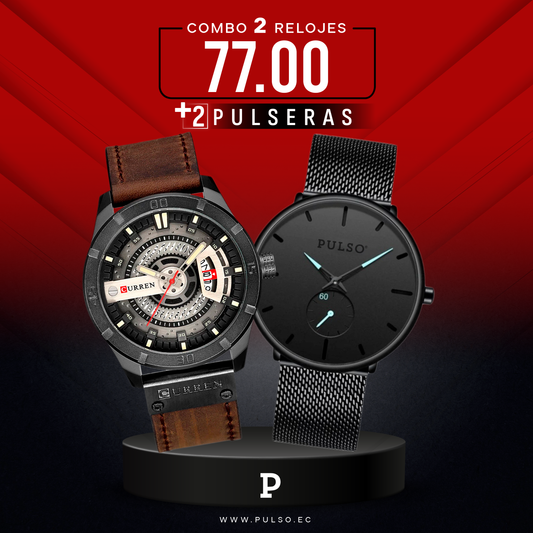 COMBO 450: 2 RELOJES X $77.00