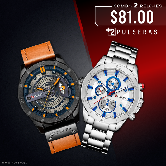 COMBO 461: 2 RELOJES X $81.00