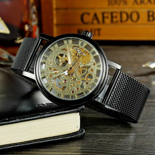 Reloj WINNER REF. 476 Negro/Dorado