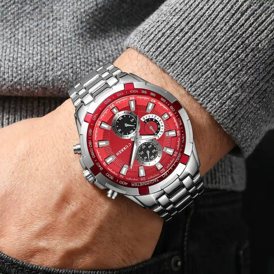 Reloj CURREN REF. 472 Plata/Rojo