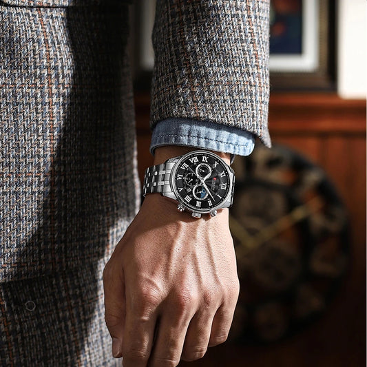 Reloj Curren Ref. 824 Plata/Negro
