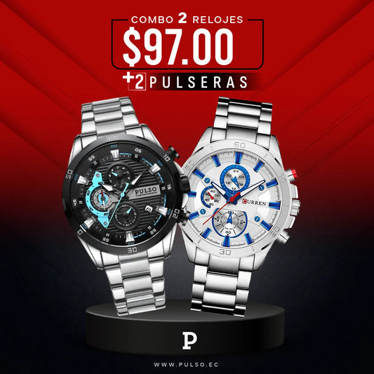 COMBO 484: 2 RELOJES X $97.00