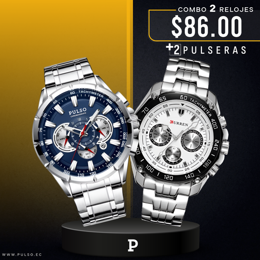 COMBO 488: 2 RELOJES X $86.00