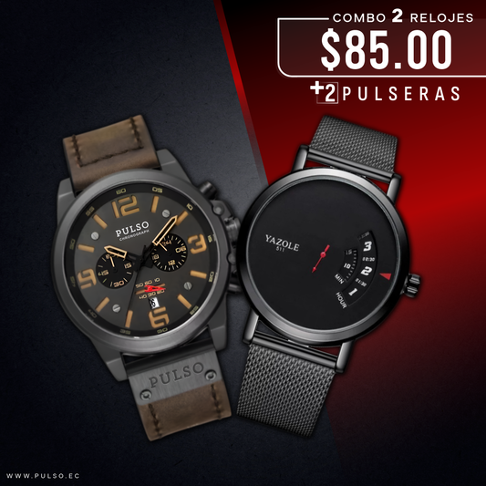 COMBO 494: 2 RELOJES X $85.00