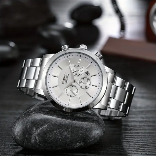 Reloj Chronos Ref. 879 Plata/Blanco