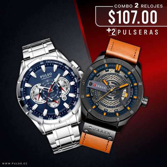 COMBO 505: 2 RELOJES X $107.00