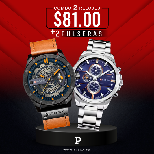COMBO 517: 2 RELOJES X $81.00