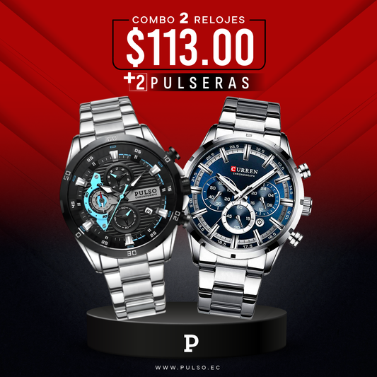 COMBO 519: 2 RELOJES X $113.00