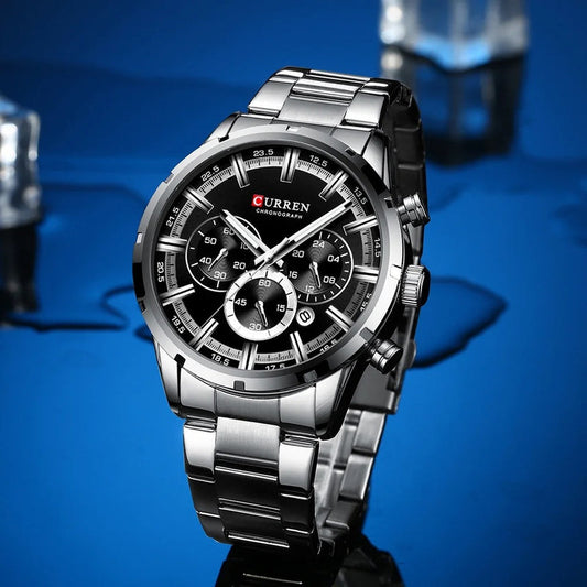 Reloj Curren Ref. 625 Plata/Negro