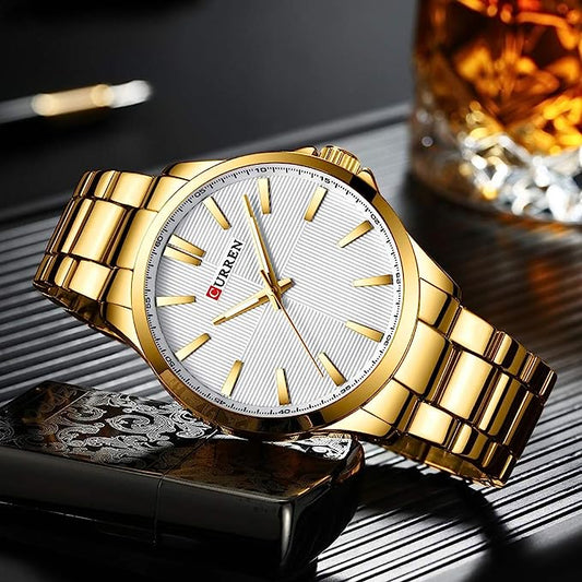 Reloj Curren 464 Dorado/Blanco