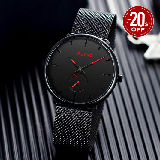 Reloj PULSO Ref. 738 Negro/Rojo