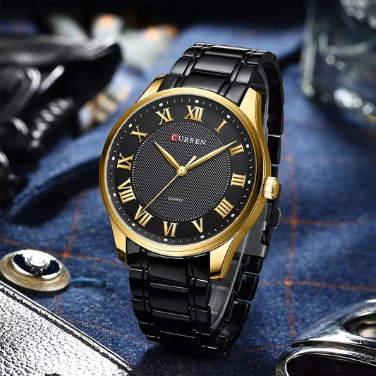 Reloj Curren 750 Negro/Dorado