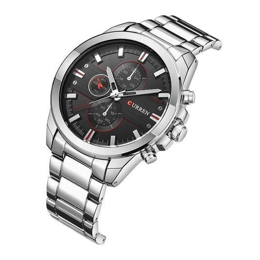 Reloj Curren Ref. 871 Plata/Negro