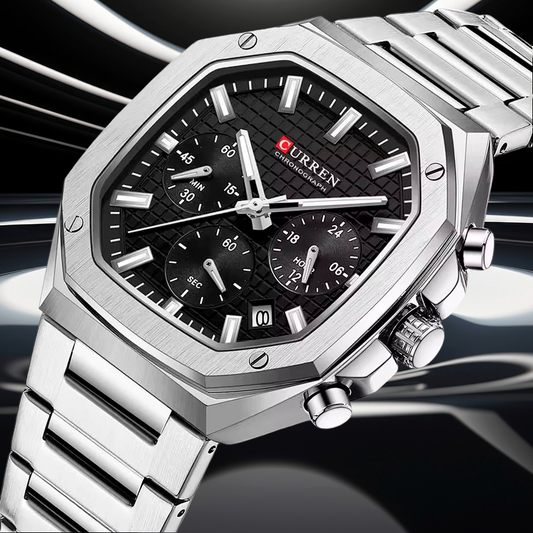 Reloj Curren Ref. 890 Plata/Negro