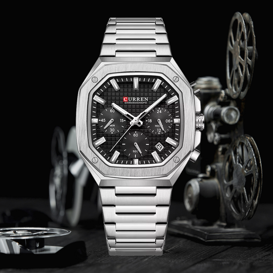 Reloj Curren Ref. 890 Plata/Negro