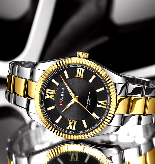 Reloj Curren 861 Plata/Negro/Dorado - Main Image