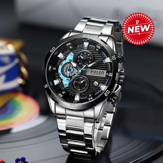 Reloj PULSO REF. 878 Plata/Azul