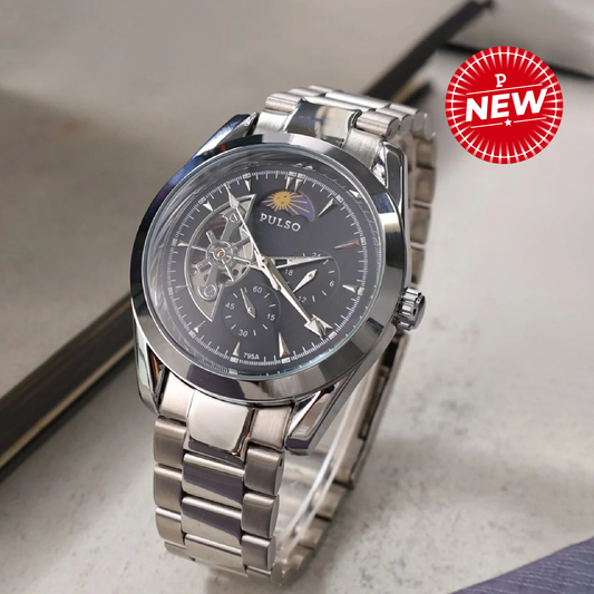 Reloj PULSO Ref. 2917 Plata/Negro