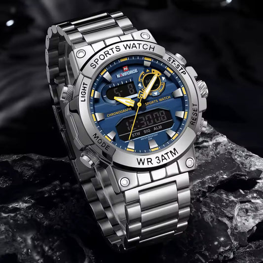 Reloj Naviforce Ref. 996 Plata/Fondo Azul