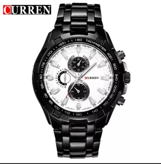 Reloj CURREN REF. 472 Negro/Blanco