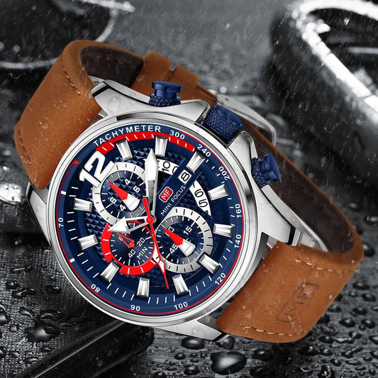 Reloj Mini Focus Ref. 823 Miel/Azul