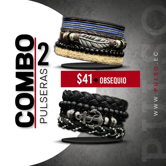 COMBO 1629: 2 PULSERAS X $41.00