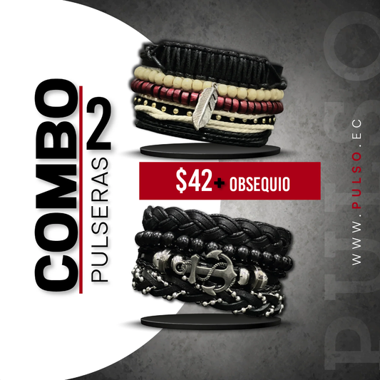 COMBO 1635: 2 PULSERAS X $42.00