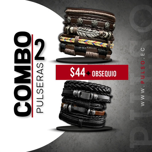 COMBO 1639: 2 PULSERAS X $44.00
