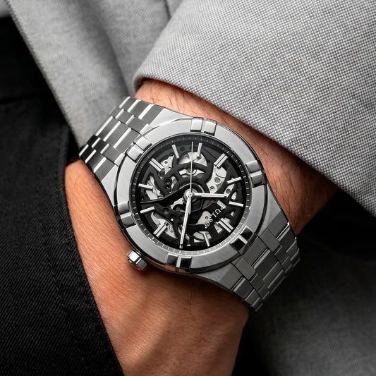 Reloj PULSO Ref. 2915 Plata/Negro