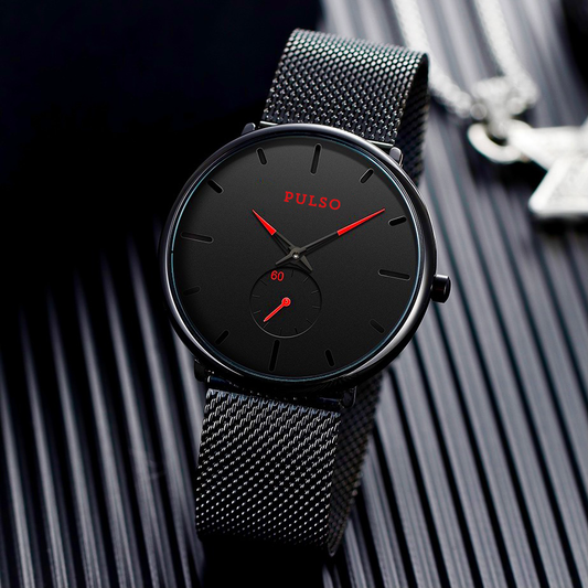 Reloj PULSO Ref. 738 Negro/Rojo