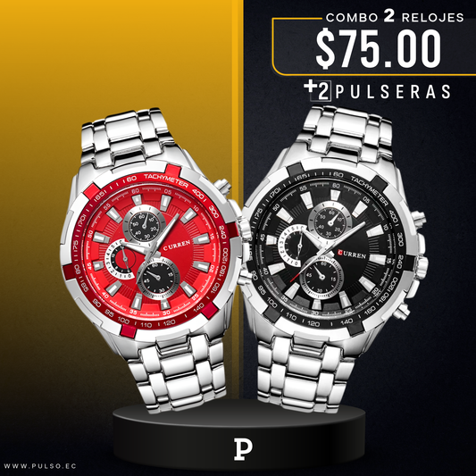 COMBO 440: 2 RELOJES X $75.00
