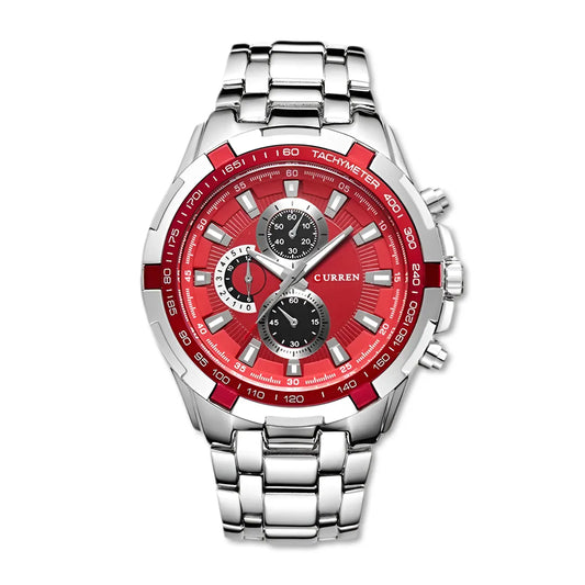 Reloj CURREN REF. 472 Plata/Rojo