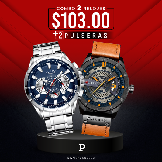 COMBO 487: 2 RELOJES X $103.00