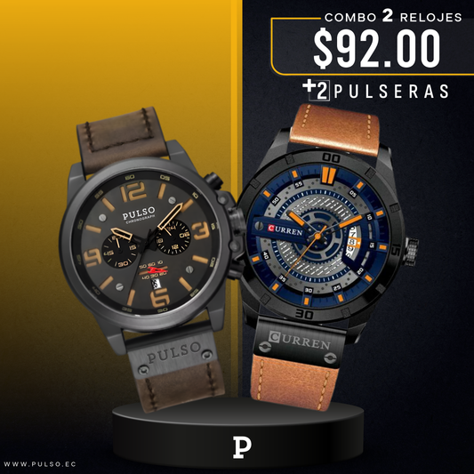 COMBO 491: 2 RELOJES X $92.00