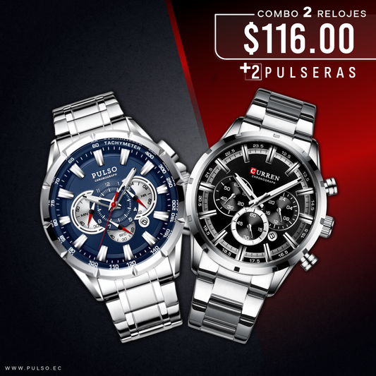 COMBO 504: 2 RELOJES X $116.00